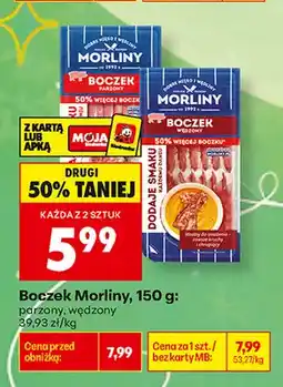 Biedronka Boczek wędzony Morliny oferta