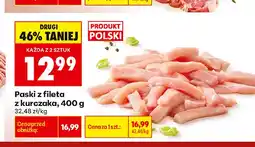 Biedronka Paski z fileta z kurczaka oferta