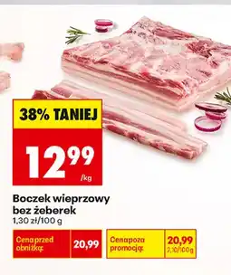 Biedronka Boczek wieprzowy bez żeberek oferta