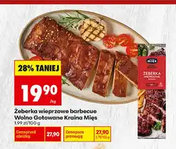 Biedronka Żeberka wieprzowe barbecue wolno gotowane Kraina Mięs oferta