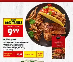Biedronka Pulled pork szarpana wieprzowina wolno gotowane Kraina Mięs oferta