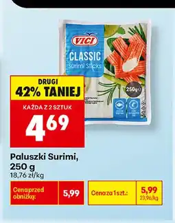 Biedronka Paluszki surimi Vici Classic oferta