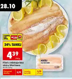 Biedronka Filet z mintaja bez skóry Marinero oferta