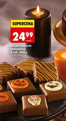 Biedronka Kostki brownie Halloween 8 szt oferta