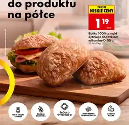 Biedronka Bułka 100% z mąki żytniej z dodatkiem witaminy D oferta