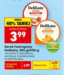 Biedronka Serek twarogowy naturalny Delikate oferta