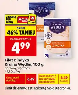 Biedronka Filet z indyka parzony Kraina Wędlin oferta