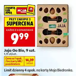 Biedronka Jajka kurze Go Bio oferta