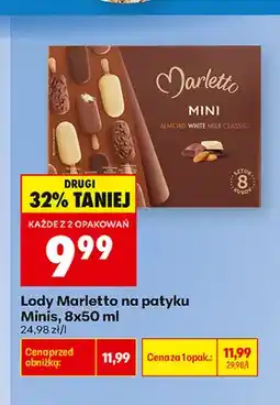 Biedronka Lody na patyku Minis 8-pak Marletto oferta