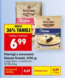 Biedronka Pierogi z owocami z jagodami Nasze Smaki oferta