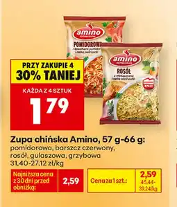 Biedronka Zupa chińska barszcz czerwony Amino oferta