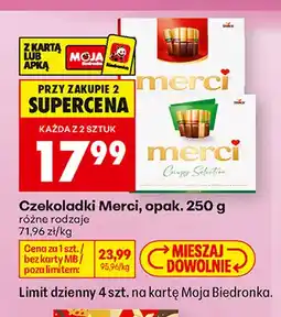 Biedronka Czekoladki Merci oferta