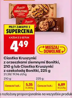 Biedronka Ciastka Kruszynki z orzeszkami ziemnymi Bonitki oferta