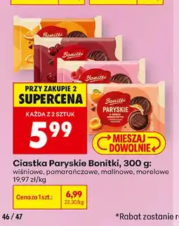 Biedronka Ciastka Paryskie Bonitki wiśniowe oferta