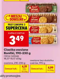 Biedronka Ciastka owsiane Bonitki oferta