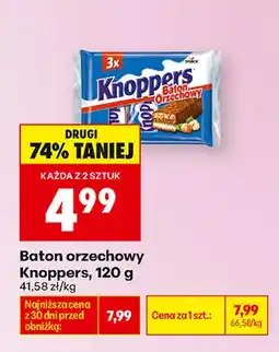 Biedronka Baton orzechowy Knoppers 3-pak oferta