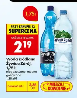 Biedronka Woda źródlana niegazowana Żywiec Zdrój oferta