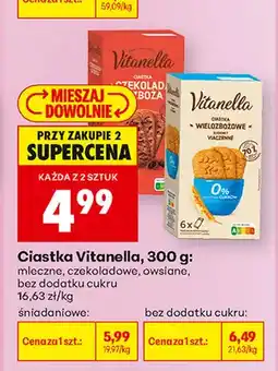 Biedronka Ciastka śniadaniowe czekoladowe Vitanella oferta