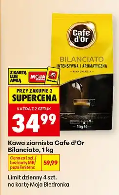 Biedronka Kawa ziarnista Cafe d'Or Bilanciato oferta