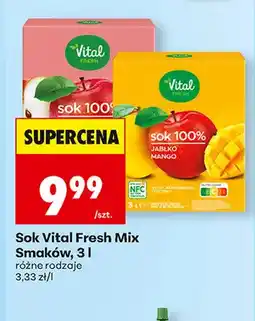 Biedronka Sok Vital Fresh Mix Smaków oferta