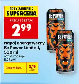 Biedronka Napój energetyczny Be Power Limited różne rodzaje oferta