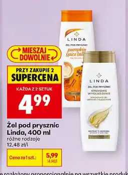 Biedronka Żel pod prysznic Kremowe Wygładzenie Linda oferta