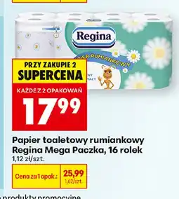Biedronka Papier toaletowy rumiankowy Regina Mega Paczka oferta