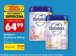 Biedronka Mleko modyfikowane Bebilon Profutura 2 oferta