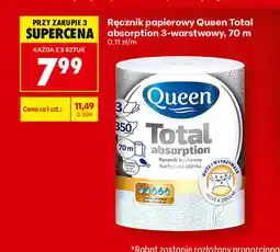Biedronka Ręcznik papierowy Queen Total absorption 3-warstwowy oferta