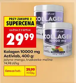 Biedronka Kolagen 10000 mg truskawka-malina Activlab oferta