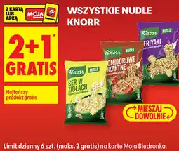 Biedronka Wszystkie nudle Knorr oferta
