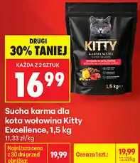 Biedronka Sucha karma dla kota wołowina Kitty Excellence oferta