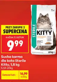 Biedronka Sucha karma dla kota Sterile Kitty oferta