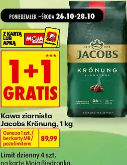 Biedronka Kawa ziarnista Jacobs Krönung oferta