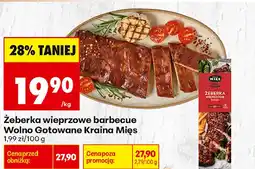 Biedronka Żeberka wieprzowe barbecue Wolno Gotowane Kraina Mięs oferta