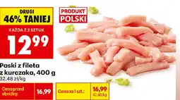 Biedronka Paski z fileta z kurczaka oferta