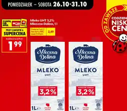 Biedronka Mleko UHT 3,2% Mleczna Dolina oferta