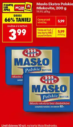 Biedronka Masło Ekstra Polskie Mlekovita oferta
