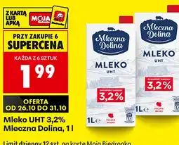 Biedronka Mleko UHT 3,2% Mleczna Dolina oferta