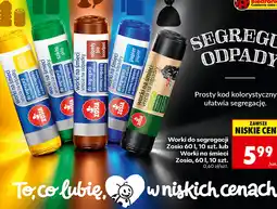 Biedronka Worki do segregacji Zosia 60 l, 10 szt. lub Worki na śmieci Zosia, 60 l, 10 szt oferta