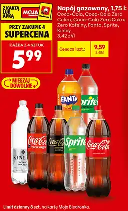 Biedronka Napój gazowany Coca-Cola, Fanta, Sprite, Kinley oferta