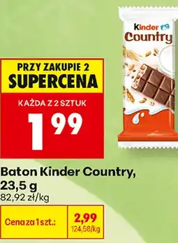 Biedronka Baton Kinder Country oferta