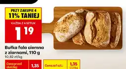 Biedronka Bułka fala ciemna z ziarnami oferta