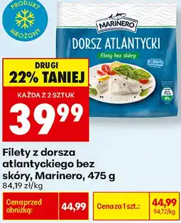 Biedronka Filety z dorsza atlantyckiego bez skóry, Marinero oferta