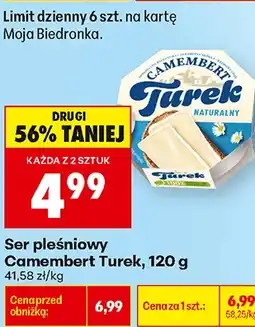 Biedronka Ser pleśniowy Camembert Turek oferta