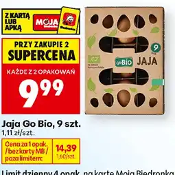 Biedronka Jaja Go Bio, 9 szt oferta