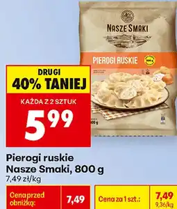 Biedronka Pierogi ruskie Nasze Smaki oferta