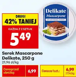 Biedronka Serek Mascarpone Delikate oferta