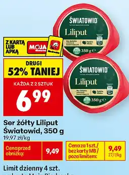 Biedronka Ser żółty Liliput Światowid oferta