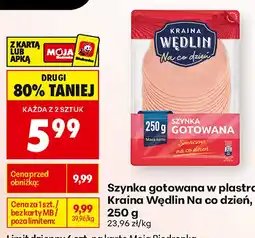 Biedronka Szynka gotowana w plastrach Kraina Wędlin Na co dzień oferta